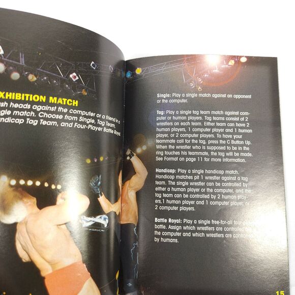 WCW Vs. NWO World Tour N64 Nintendo 64 Instruction Booklet Manual *ONLY - Picture 6 of 7